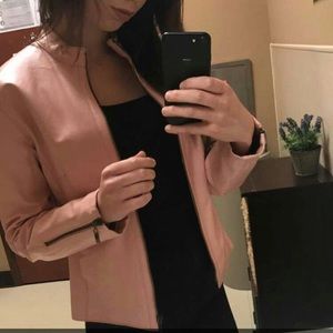Pink Leather Jacket